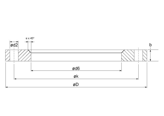 Loose plate flange